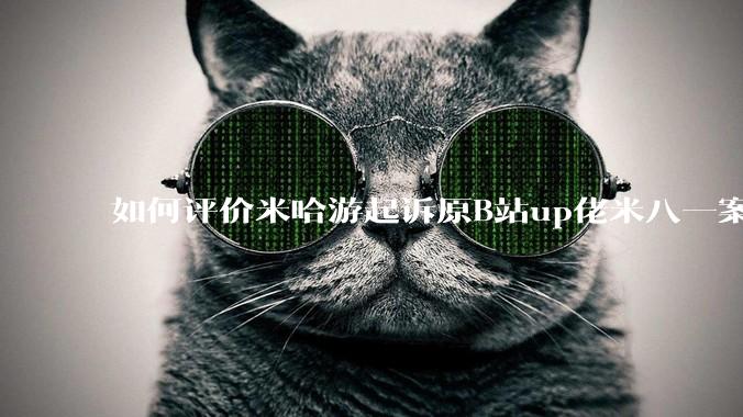 如何评价米哈游起诉原B站up佬米八一案将于5月22号在上海开庭?